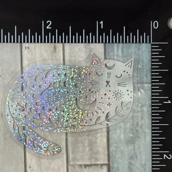 ๐10/$10๐ Silver Translucent Holographic Waterproof Vinyl Sticker Decal - Picture 1 of 1